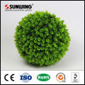 Custom lighted artificial topiary boxwood ball for mall decoration